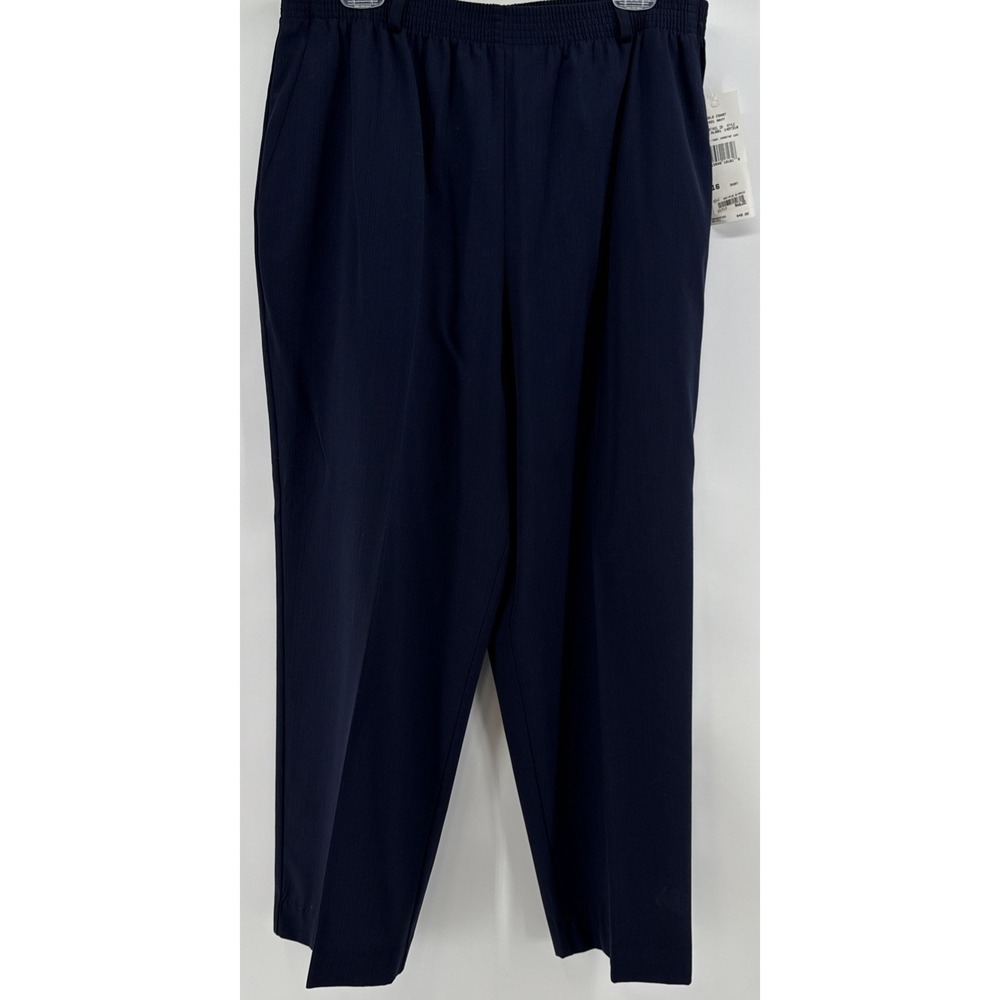 Koret Women's Elastic Waist Pull On Navy Pants Size 16 Short
